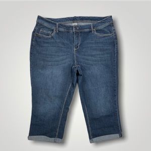 Faded Glory Plus 16W Women’s Capri Jeans